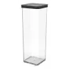 Feed container rotho 1160608080 2 L Black Transparent, 100×100×285 mm, technopolymer