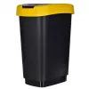 Three-compartment waste sorter rotho Twist 3 × 25 L (technopolymer, black, 252×333×476 mm)