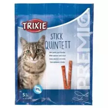 Supplementary meaty cat treats Trixie 42723, turkey flavour, 25 g sachet, pack of 5, protein 33.5%, fat 20%