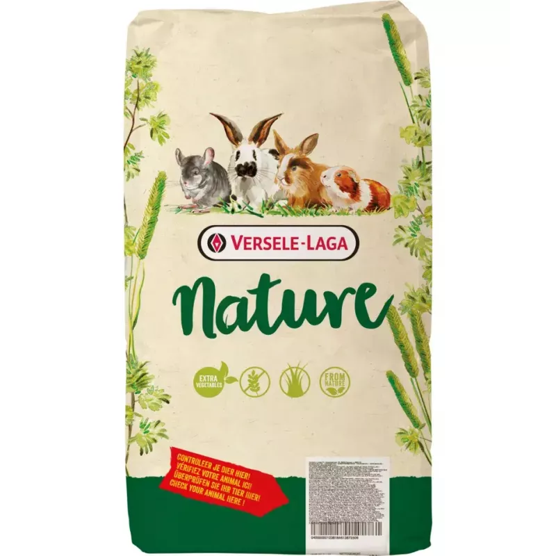 Snack Versele-Laga Cavia Nature 2.3 kg — Guinea pig food, 15% protein, 16% crude fiber, 3% fat, herbs, vitamin D3, preservative- and sugar-free