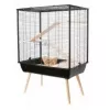 Cage ZOLUX Neo Cozy Large Rodents H80 black — metal/plastic cage for rats and mice, H 80 cm, W 78 cm, D 48 cm