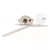 Cage for rodents ZOLUX Neo Nigha small H36 black, wood, W780×D360×H480 mm, wheel included