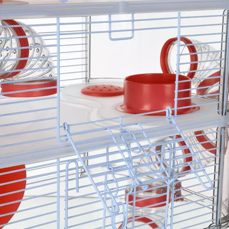 Rodent cage ZOLUX Rody3 Trio — small animal habitat, metal/plastic, 410×270×530 mm, 3 kg, includes wheel