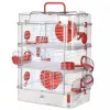 Rodent cage ZOLUX Rody3 Trio — small animal habitat, metal/plastic, 410×270×530 mm, 3 kg, includes wheel