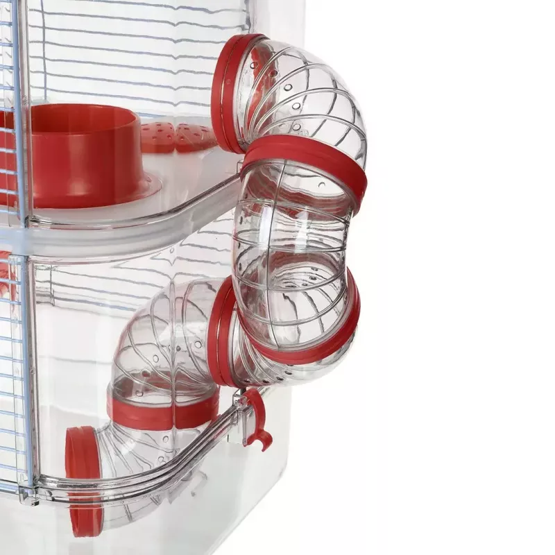 Rodent cage ZOLUX Rody3 Trio — small animal habitat, metal/plastic, 410×270×530 mm, 3 kg, includes wheel