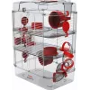 Rodent cage ZOLUX Rody3 Trio — small animal habitat, metal/plastic, 410×270×530 mm, 3 kg, includes wheel