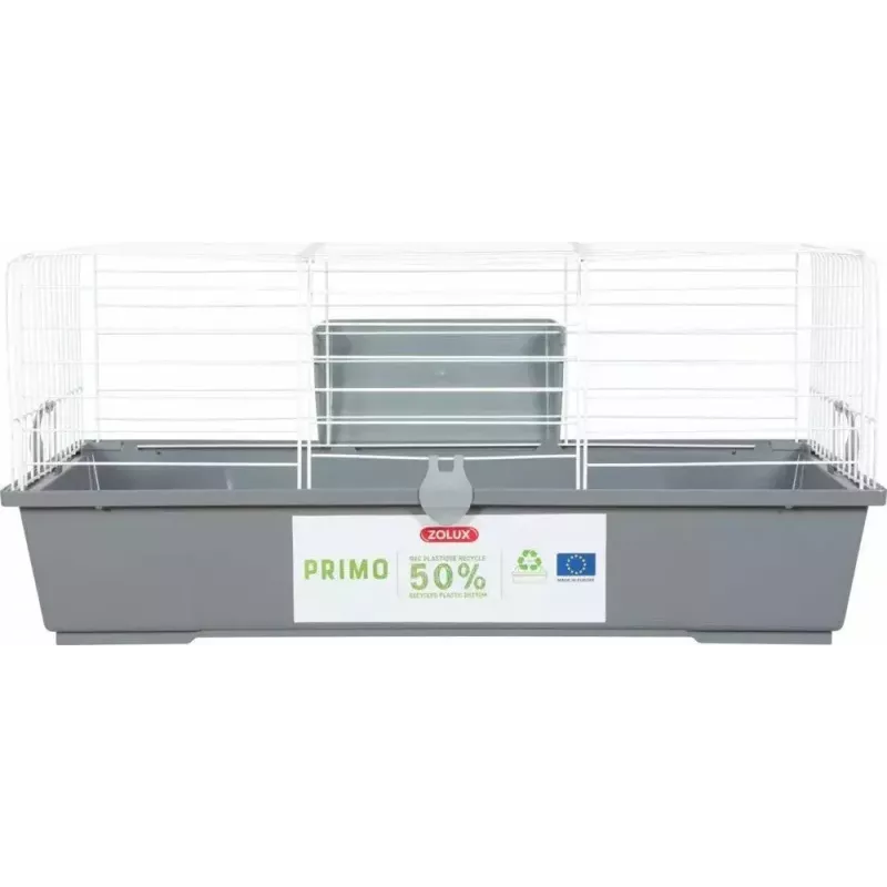 Rodent cage ZOLUX Primo 80 cm — white/grey, 80 cm length, 810×360×540 mm, metal/plastic