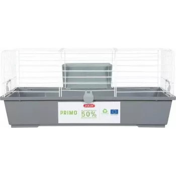 Rodent cage ZOLUX Primo 80 cm — white/grey, 80 cm length, 810×360×540 mm, metal/plastic
