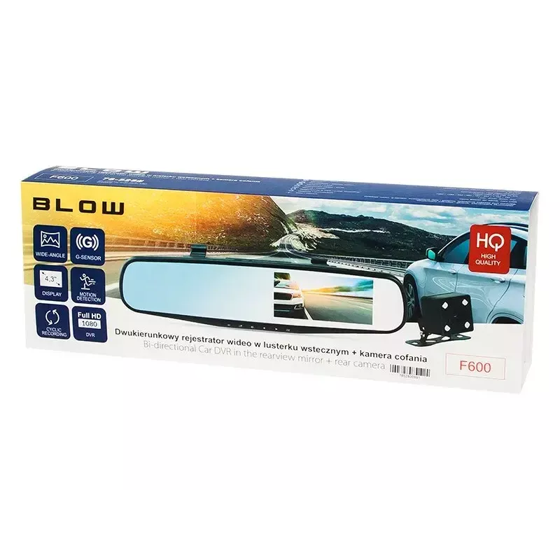 Dashcam BLOW F600 Full HD 1080p Night Vision – 1080p recording, night vision