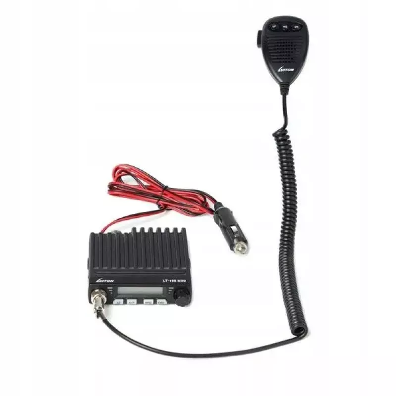 Car CB radio Luiton LT-198, 40 AM/FM channels, 4 W, 12–24 V, black, cigarette lighter plug