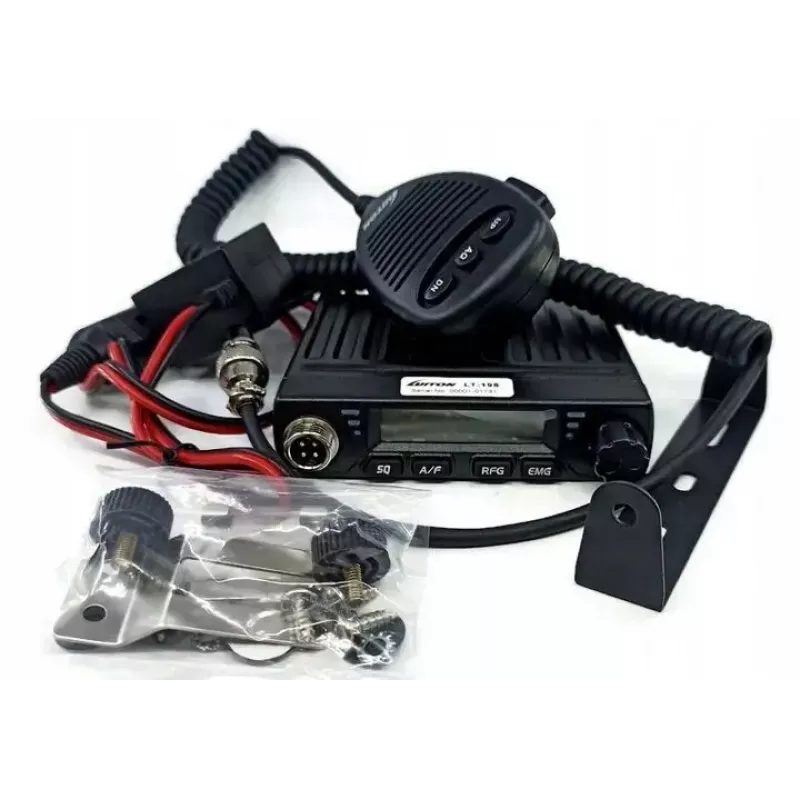 Car CB radio Luiton LT-198, 40 AM/FM channels, 4 W, 12–24 V, black, cigarette lighter plug