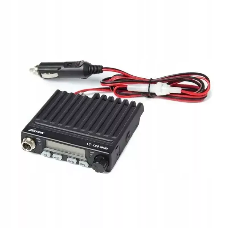 Car CB radio Luiton LT-198, 40 AM/FM channels, 4 W, 12–24 V, black, cigarette lighter plug
