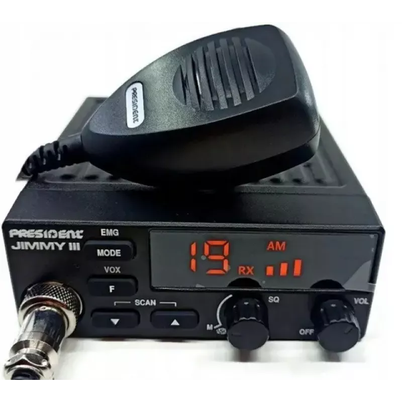 Citizens Band (CB) Radio President Jimmy III AM/FM 4W Power 12V