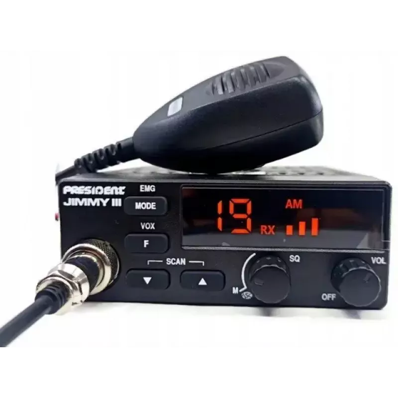 Citizens Band (CB) Radio President Jimmy III AM/FM 4W Power 12V