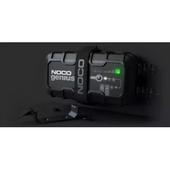 Battery charger NOCO GENIUS10 EU 10 A for 6V and 12V batteries — maintenance and desulphurisation, 150 W, Li‑Ion/AGM/Gel, IPX water‑resistant