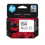 HP 704 Tri-color Original Ink Advantage Cartridge, Cyan, Magenta, Yellow, 1 pc(s), 200 pages