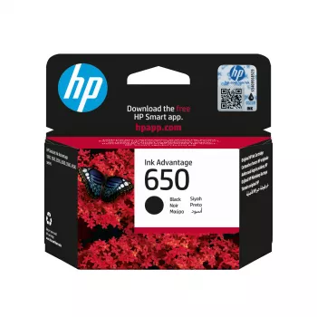 HP 650 Black Original Ink Advantage Cartridge, Black, 1 pc(s), 360 pages