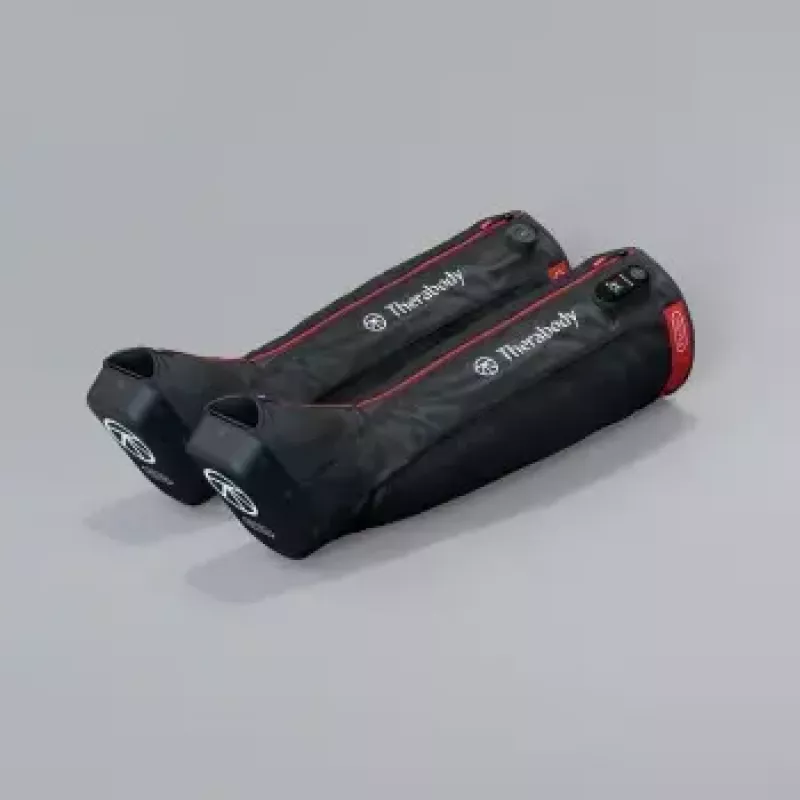 Compression boots Therabody Recovery Air Jetboots Pro Plus — Full-length, Regular, pneumatic 20–100 mmHg, vibration, LCD, rechargeable