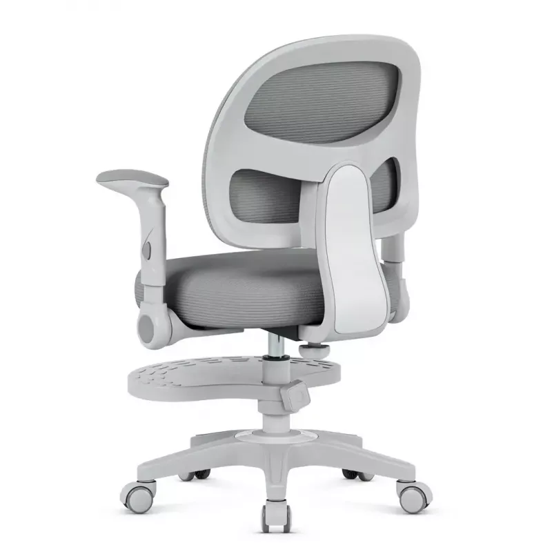 Swivel chair mark adler Junior 5.0 — ergonomic mesh back, foam seat, adjustable height 42–54 cm, grey