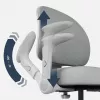 Swivel chair mark adler Junior 5.0 — ergonomic mesh back, foam seat, adjustable height 42–54 cm, grey