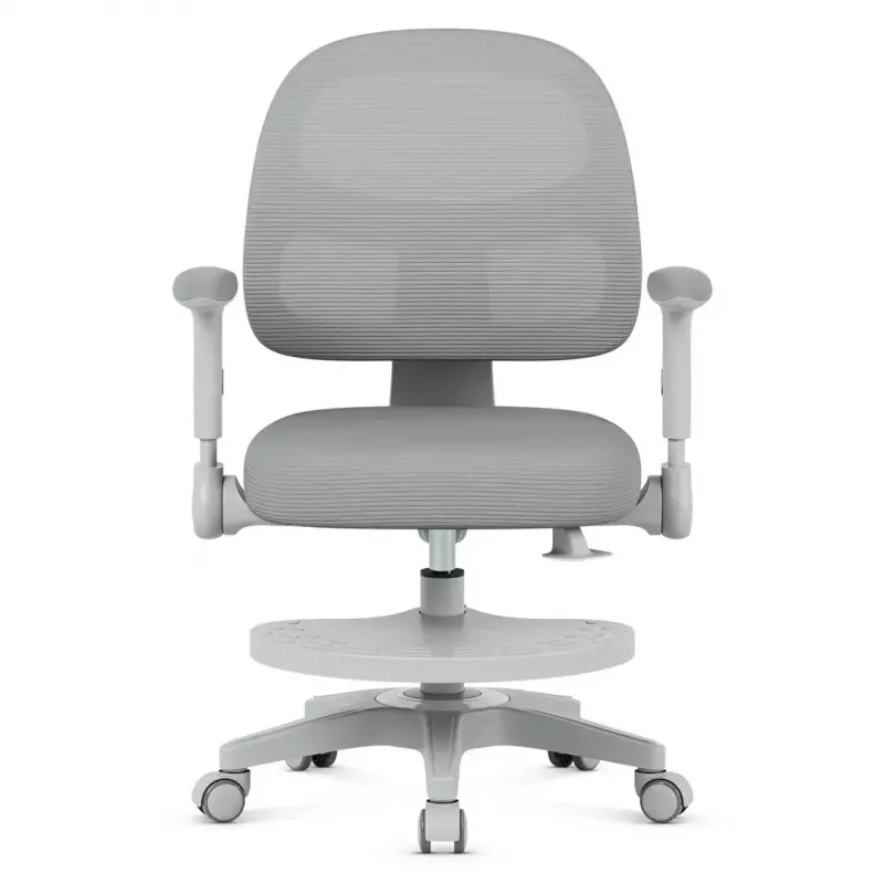 Swivel chair mark adler Junior 5.0 — ergonomic mesh back, foam seat, adjustable height 42–54 cm, grey