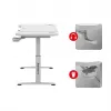 HUZARO HZ-Hero 2.6 White Ergonomic Gaming Chair with Cup Holder and Headphone Hook