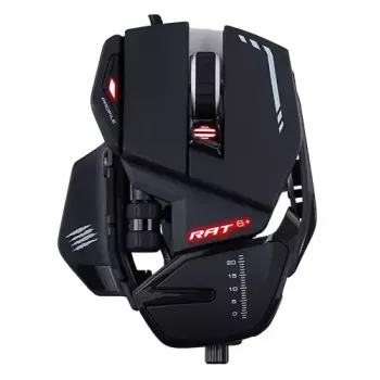 Gaming mouse mad-catz R.A.T. 6+ USB Type-A, right-hand, 12,000 DPI, 11 buttons, black, wired