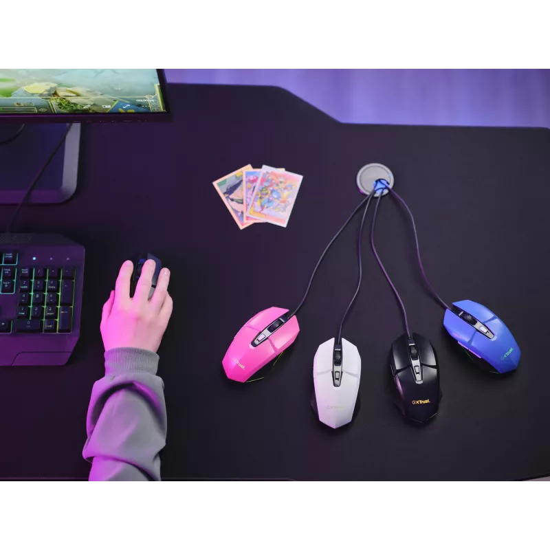 Trust GXT 109W Felox mouse Gaming Right-hand USB Type-A Optical 6400 DPI