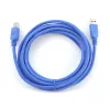 GEMBIRD USB 3.0 Cable A-plug to B-plug 3m - Blue
