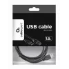 GEMBIRD USB 2.0 A-plug B-plug Cable 2.0m (6ft) - Black/ Bulk Package (ccp-USB2-ambm-6)