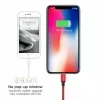 USB-A to Lightning cable Baseus Yiven 1.8 m, 2 A output, red, thermoplastic elastomer jacket