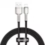 BASEUS Fast Charge Cafule Data Transfer Cable - USB Type-A to Lightning - 480Mbps (2.4A PD) - 1m - Black