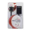 GEMBIRD VGA to HDMI Adapter Cable, USB Powered 15cm - Black