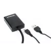 GEMBIRD VGA to HDMI Adapter Cable, USB Powered 15cm - Black