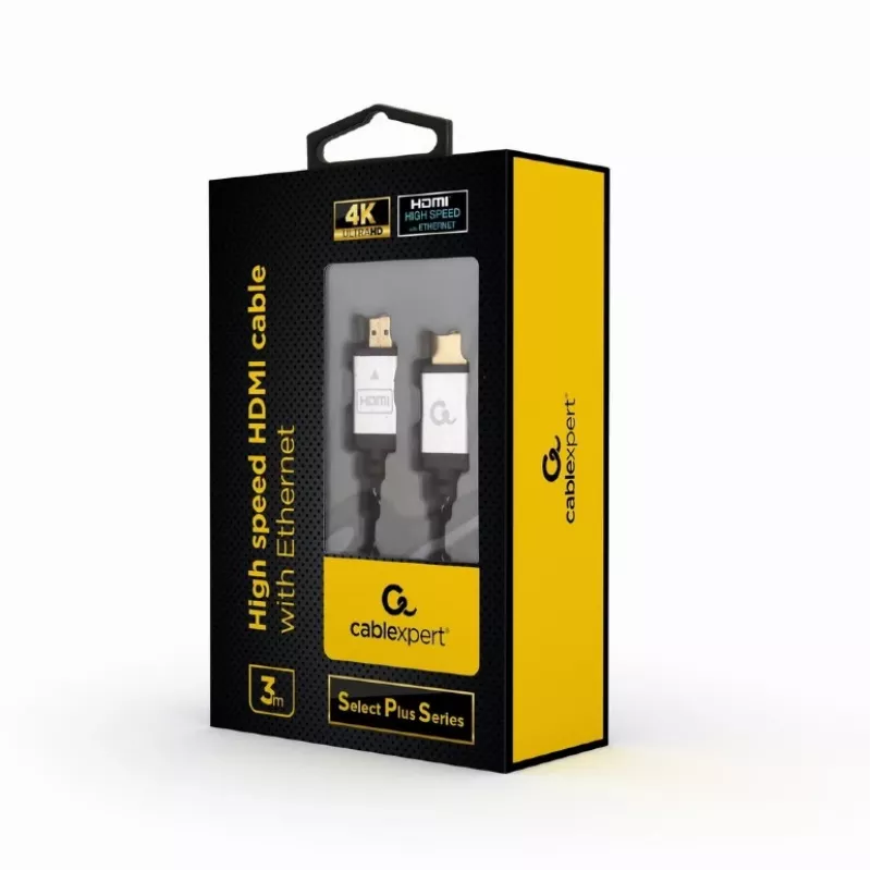 GEMBIRD High speed HDMI cable with Ethernet - Select Plus Series, 3m