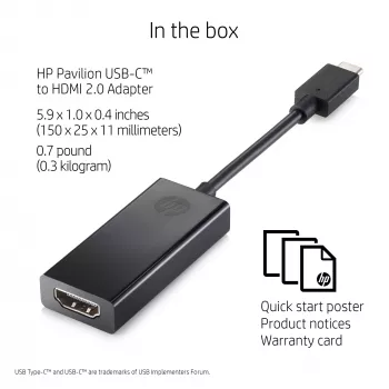 HP 2PC54AA interface cards/adapter HDMI