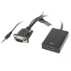 LANBERG Video Cable Adapter HDMI Type A (standard) VGA (d-sub) 0.2m Black