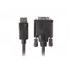 Video cable adapter LANBERG DisplayPort (male) to DVI‑D (male), 1 m, black, supports 1080p