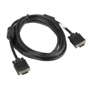 LANBERG VGA M/m Cable Dual-shielded Ferrite 3m Black
