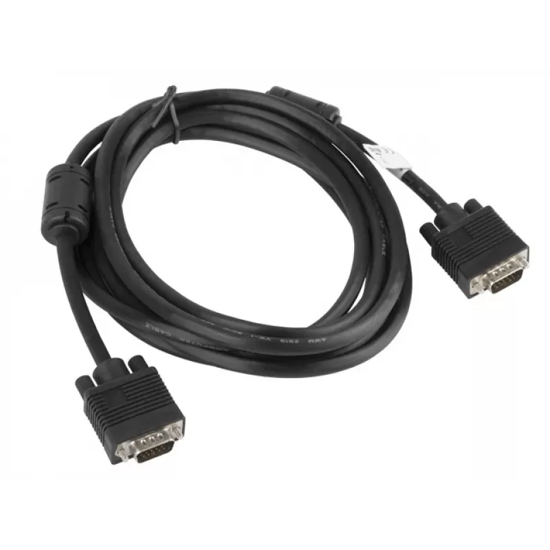 LANBERG VGA M/m Cable Dual-shielded Ferrite 3m Black