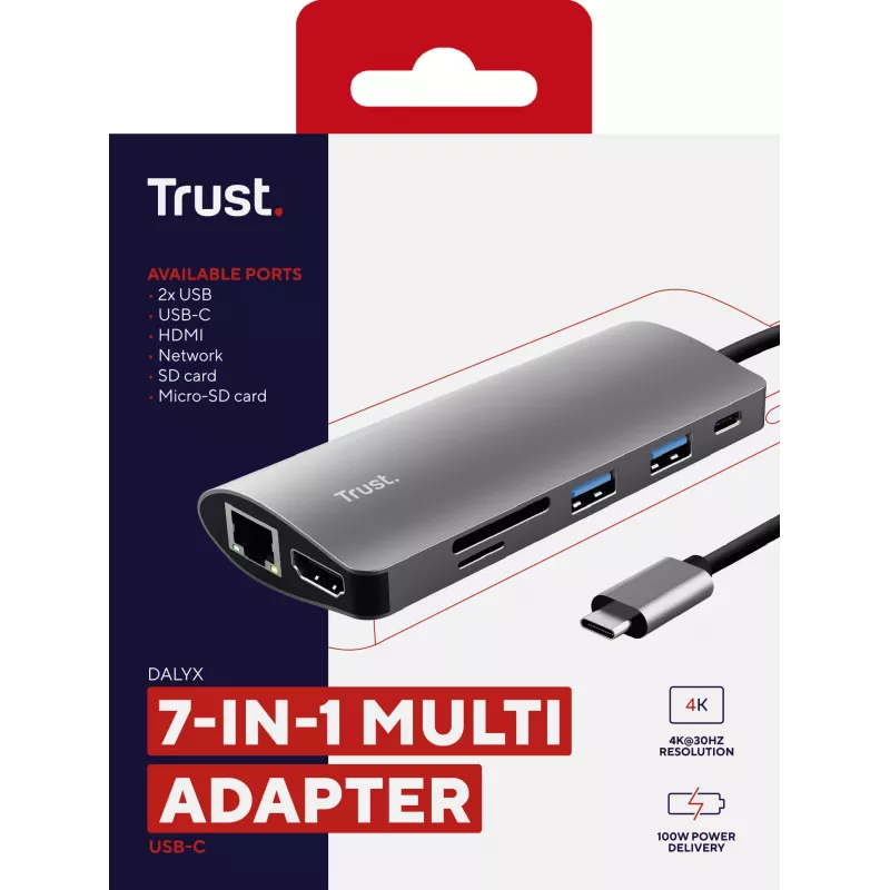 Trust Dalyx interface cards/adapter Internal HDMI, RJ-45, USB 3.2 Gen 1 (3.1 Gen 1)