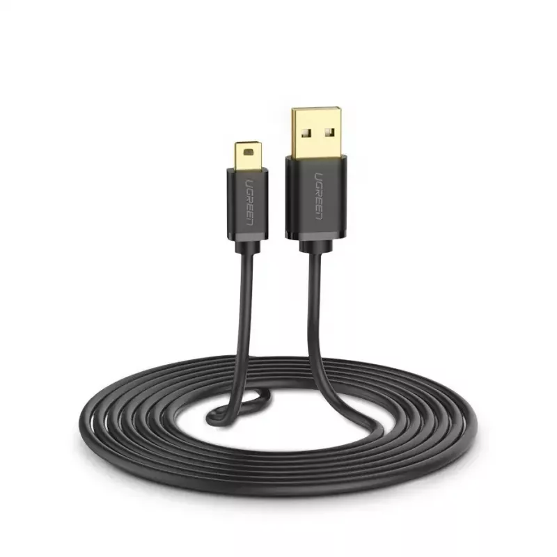 USB cable UGREEN 10385 Mini-USB 480 Mbps 1.5 m Black, fast charging