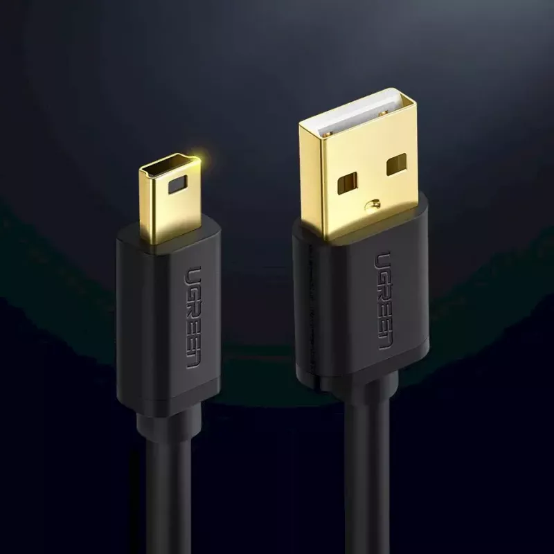 USB cable UGREEN 10385 Mini-USB 480 Mbps 1.5 m Black, fast charging