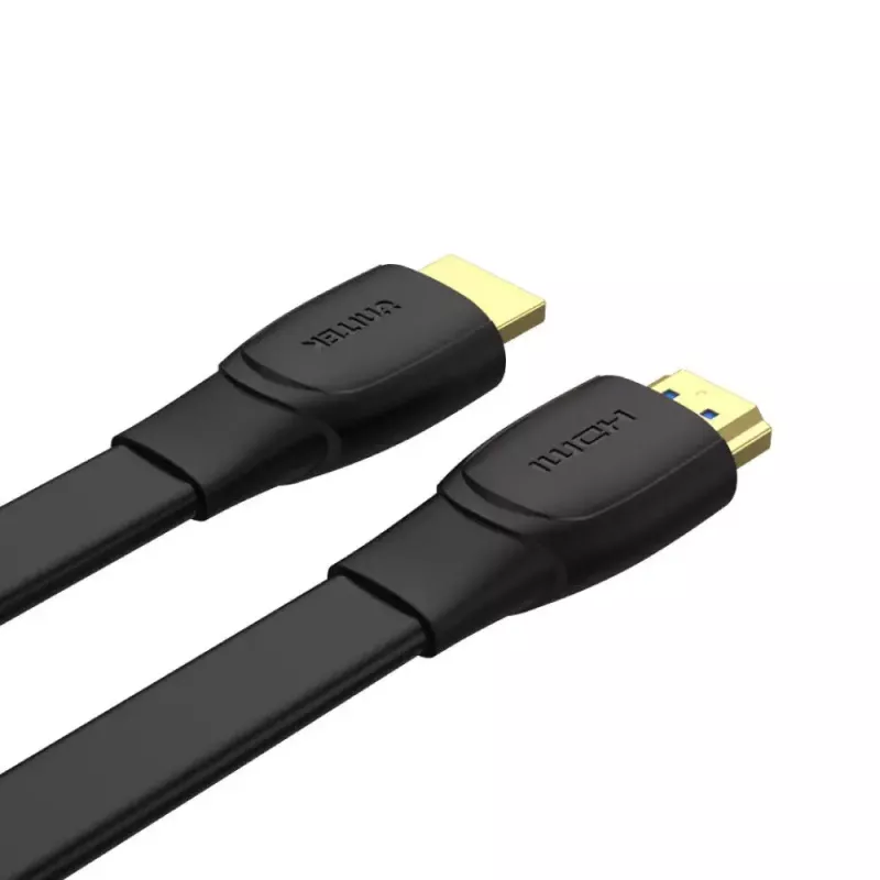 HDMI cable Unitek C11063BK-2M 2 m, HDMI 2.0, 18 Gbit/s, 4K@60Hz, ARC, flat black