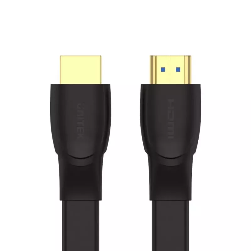 HDMI cable Unitek C11063BK-2M 2 m, HDMI 2.0, 18 Gbit/s, 4K@60Hz, ARC, flat black