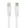 Network patch cable LANBERG Cat6 U/UTP 1 m, RJ-45 male–male, stranded conductor, white