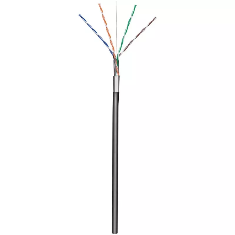 Techly F/UTP Hank Cable Cat.5E CCA 305m Solid Outdoor Black ITP8-RIS-0305LO