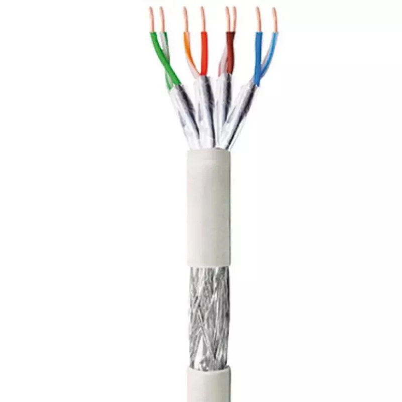 Networking cable TECHLY Cat6 S/FTP ITP9-RIS-0305, 305 m, 250 MHz, CCA, grey