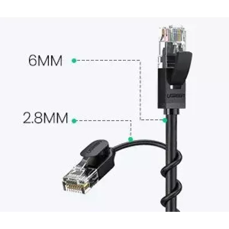 Network cable UGREEN Cat6A UTP RJ45 3 m, PVC jacket, 500 MHz, Gigabit Ethernet