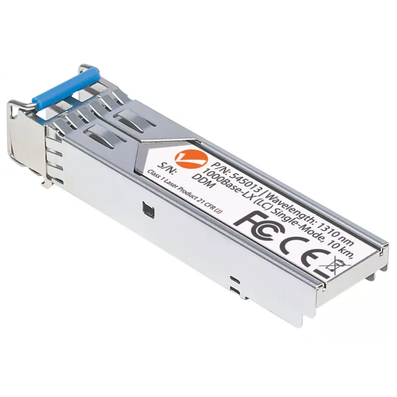 Intellinet Transceiver Module Optical, Gigabit Fiber SFP, 1000Base-Lx (LC) Single-Mode Port, 10km, Wavelength 1310nm, MSA Compliant, Equivalent to Cisco GLC-LH-SM, Ethernet, Fibre, Three Year Warranty